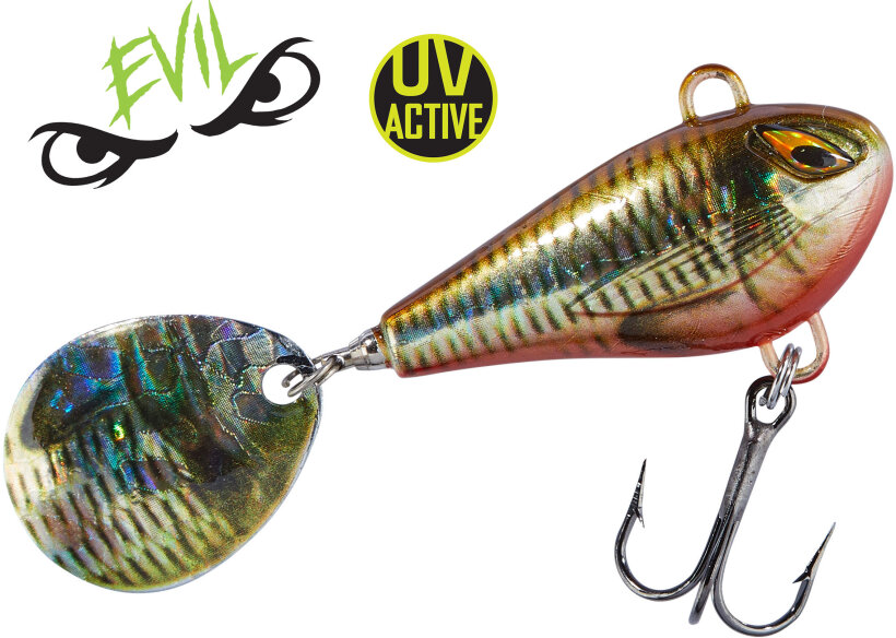 Balzer Shirasu Colonel Spin Buddy Evil Eye Light - Rotfeder UV