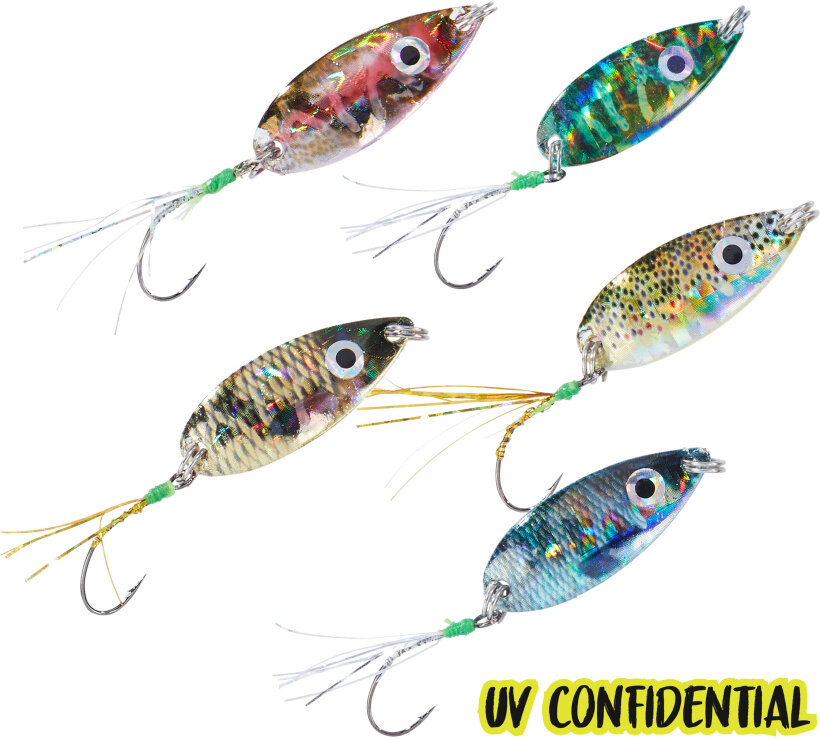 Balzer Trout Attack Spoon "UV Confidential"