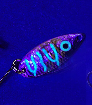 Balzer Trout Attack Spoon "UV Confidential" Weißfisch