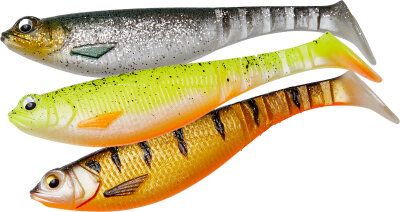 DAM Gummifisch Effzett "Shadster Power Tail" - Silver Shiner UV