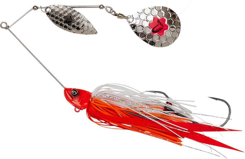 Savage Gear DaBush Spinnerbait - Red Head Silver