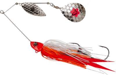 Savage Gear DaBush Spinnerbait - Red Head Silver