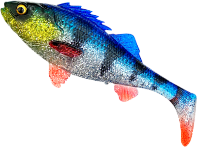 Savage Gear 4D Perch Shad - Blue Silver