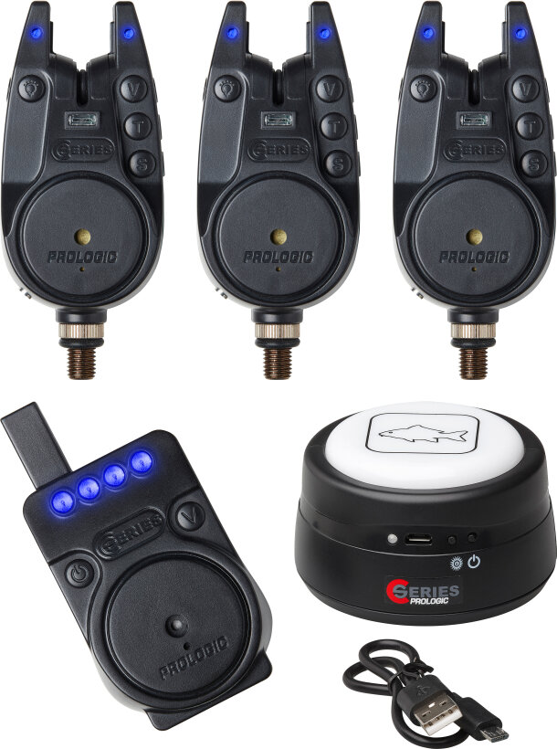 Prologic C-Series Bite Alarm Set 3+1+1 Blau - Funk-Bissanzeigerset