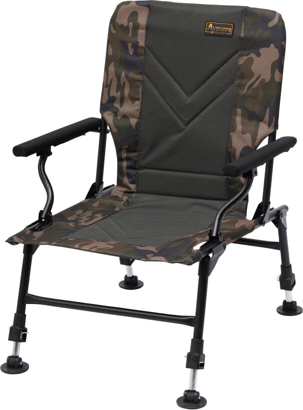 Prologic Anglerstuhl Avenger Relax Camo Chair - Armrest & Covers