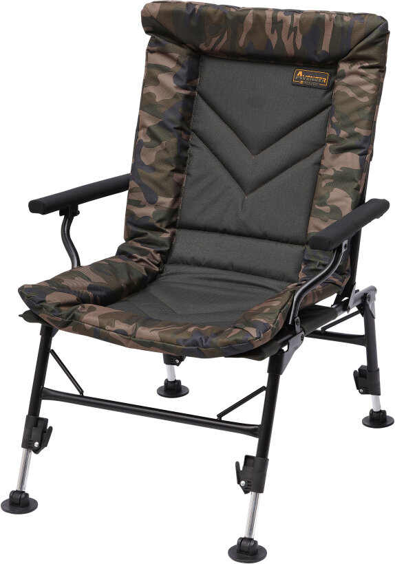 Prologic Anglerstuhl Avenger Comfort Camo Chair - Armrests & Covers