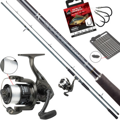 DAM Anfänger Karpfenset Camaro Carp 3,60 m + Quick...