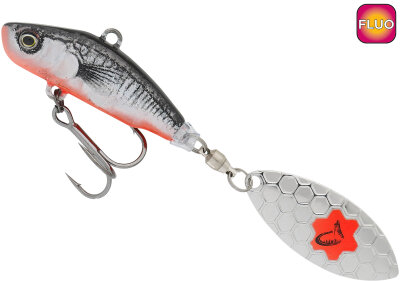 Savage Gear 3D Sticklebait Tailspin - Black Red