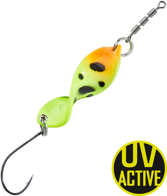 Balzer Trout Attack Shooter Spoon 2,5g Gelb-Leopard