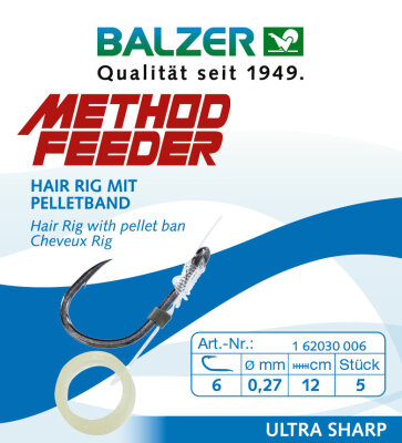 Balzer Feedermaster Hair Rig mit Pelletband