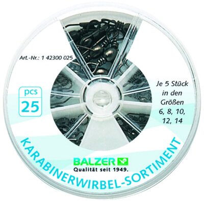 Balzer Karabinerwirbel-Sortiment