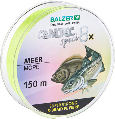 Balzer Camtec Speci 8x - Meer (gelb) 0,21 mm / 14 kg