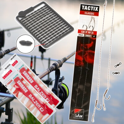Fischzeux Freilauf Karpfenset 2x Base-X Carp 3 lbs + 2x Runshift 3L FS 3,00 m