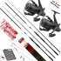 Fischzeux Freilauf Karpfenset 2x Base-X Carp 3 lbs + 2x Runshift 3L FS 3,00 m