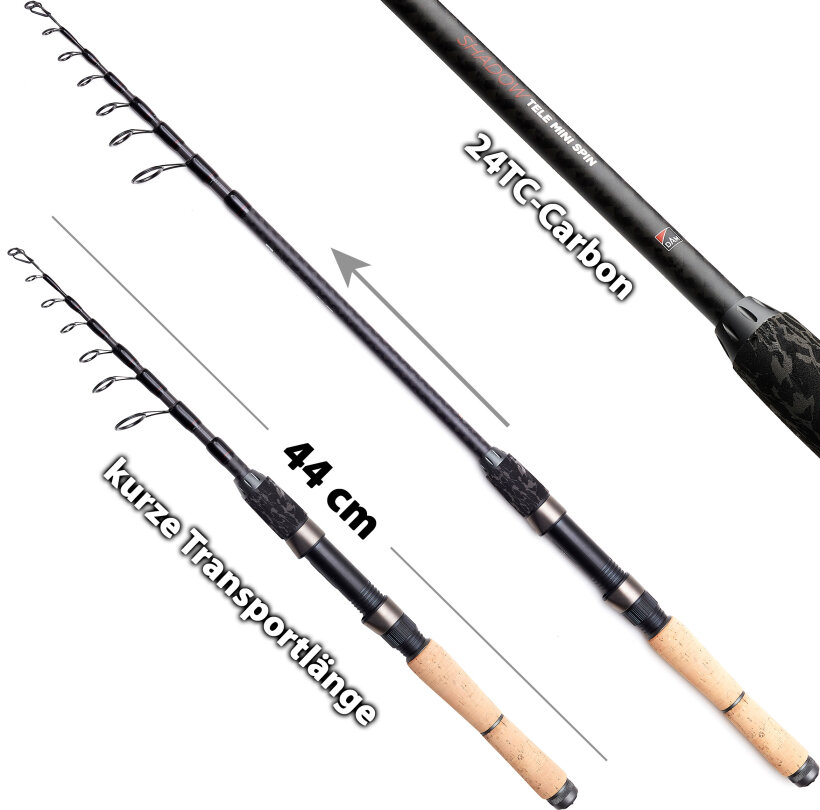 Fischzeux Survival Angelset - Kompaktes Mini Reiseruten Set komplett -  Fischzeux.at Angelshop, 72,90