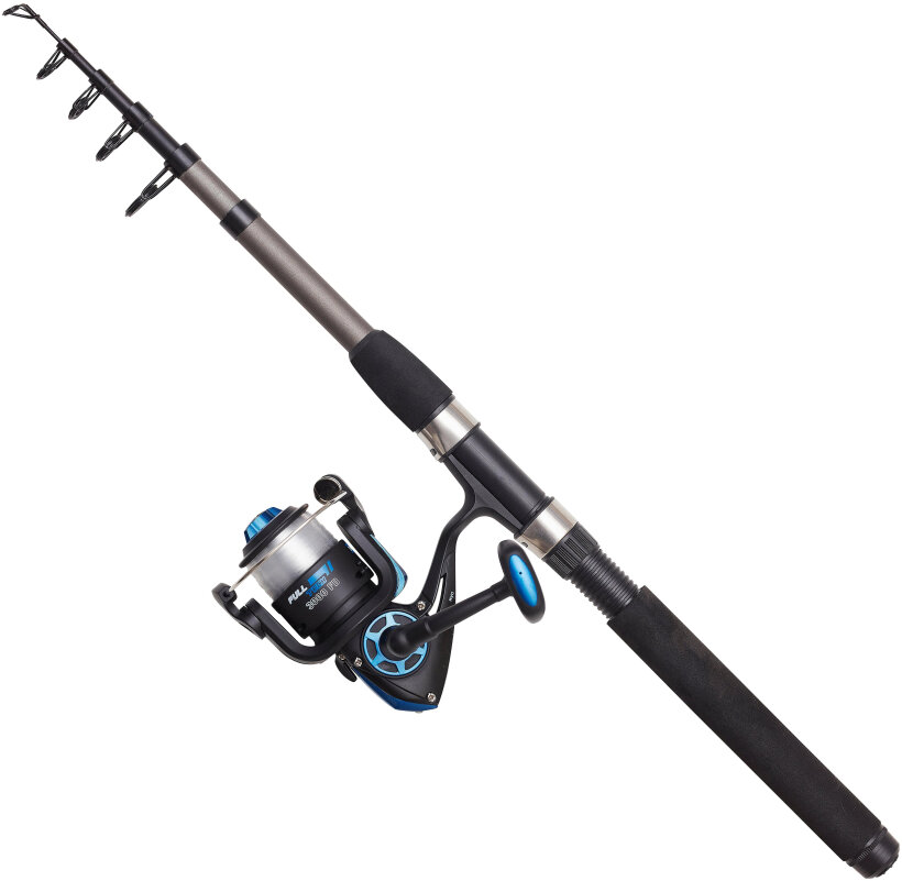 DAM Anfänger Angelset "Full Tech Tele Spinning Combo" 2,40 m / 3000FD