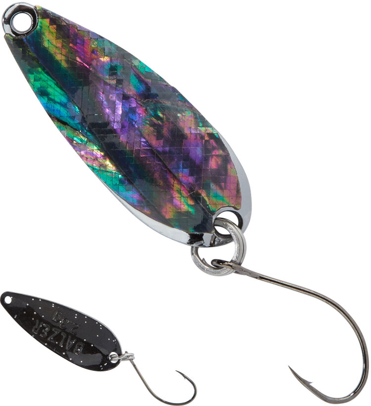 Balzer Trout Attack "Abalone Spoon" Schwarz