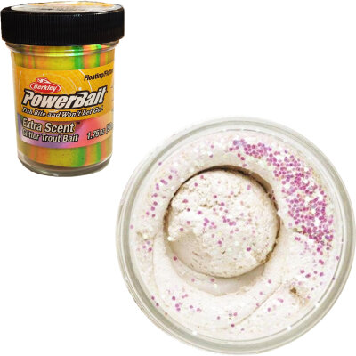 Berkley Powerbait Glitter Trout Dough - White Glitter