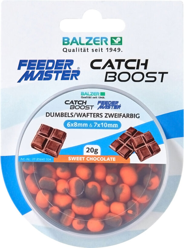Balzer Feedermaster Catch Boost DUMBELLS (Wafter) - Orange-braun Schokolade