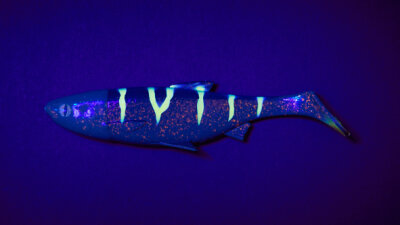 Balzer Shirasu Fake Shad - UV Toxic Motoroil 10 cm / 14 g