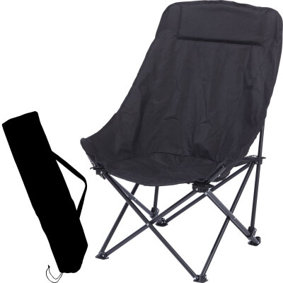 Balzer Komfort Faltstuhl mit Nackenbereich schwarz