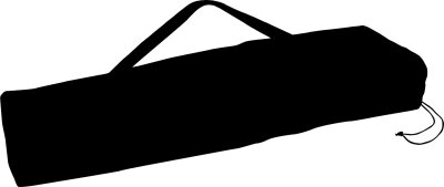 Balzer Komfort Faltstuhl mit Nackenbereich schwarz