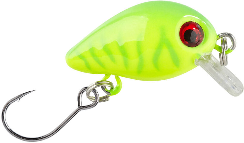 Balzer Wobbler "Trout Crank" mit Einzelhaken - Neon-Gelb